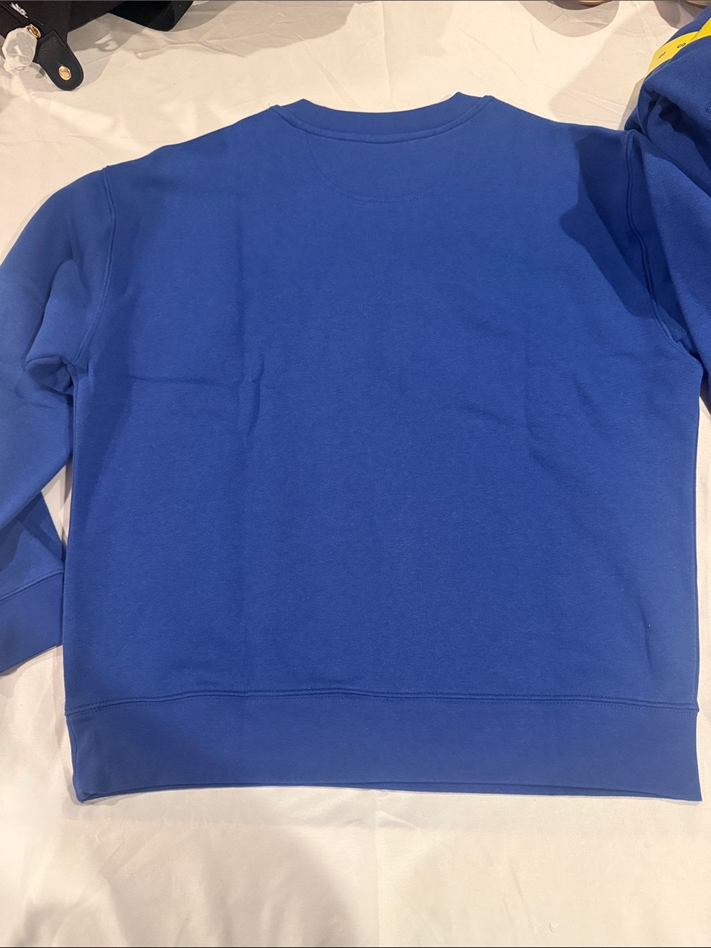 NWT Esprit Costco Crewneck Sweatshirt Blue Retro Logo 90s Throwback Cozy Fall - Picture 4 of 8